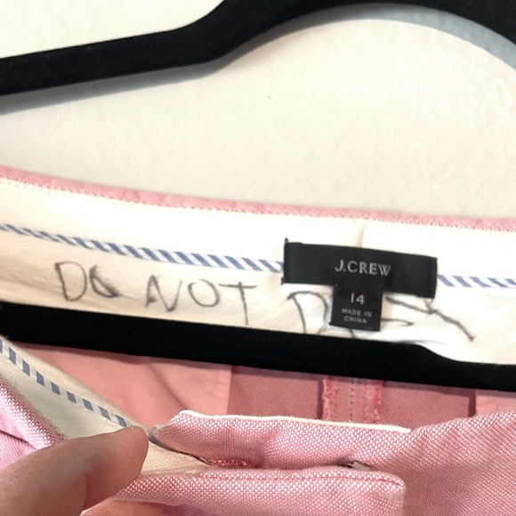 J. Crew Pink Crop Capri Chino Pants - Women's Size 14 - Picture 5 of 8